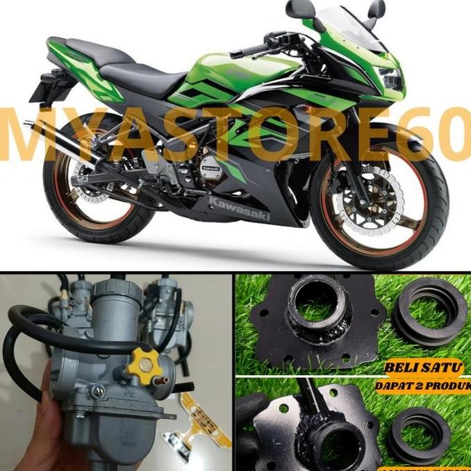 PAKET PNP NINJA R/RR LANGSUNG PASANG KARBURATOR KARBU KEIHIN PE 26 PE 28 CARBURATOR PE26 PE28 + MANI