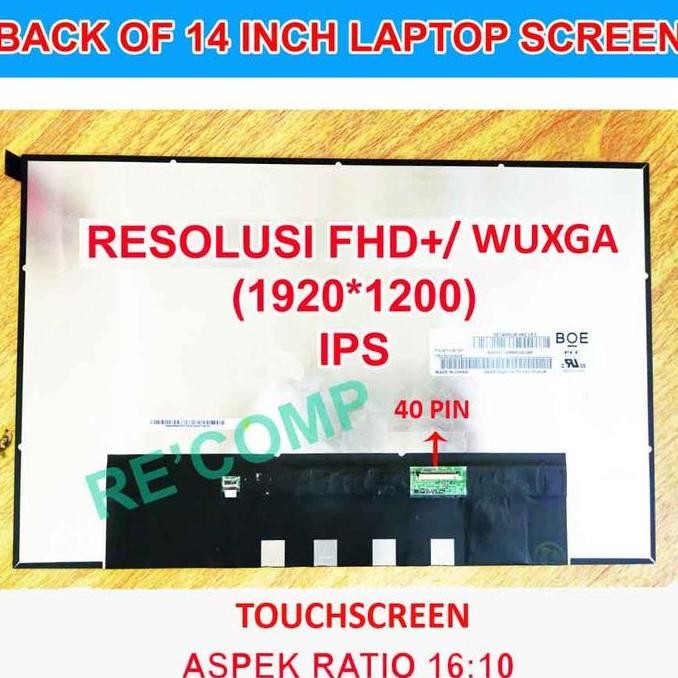Layar Led Lcd Hp Zbook Firefly 14 G10 14 Inch Wuxga / Wqxga New Stok