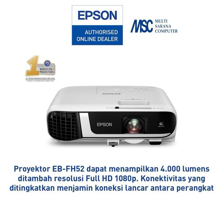 EPSON Projector EB-FH52 EBFH52 EB FH52 Proyektor