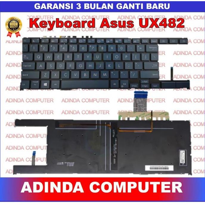 Keyboard Asus Zenbook Duo 14 Ux482 Ux482E Ux482Ea Ux482Ear Ux482Eg New Stok