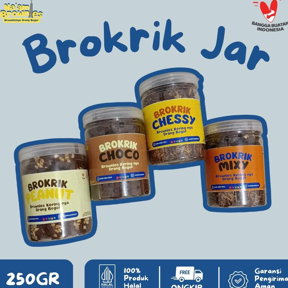 

Kue Brownies Kering Coklat Toplesan Isi 300Gr