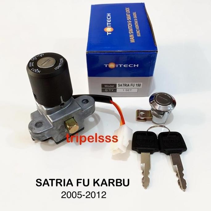 Baru Kunci Kontak Set Plus Kunci Jok Satria Fu 150 Karbu 2005-2012 Satria Fu Barong Karbu