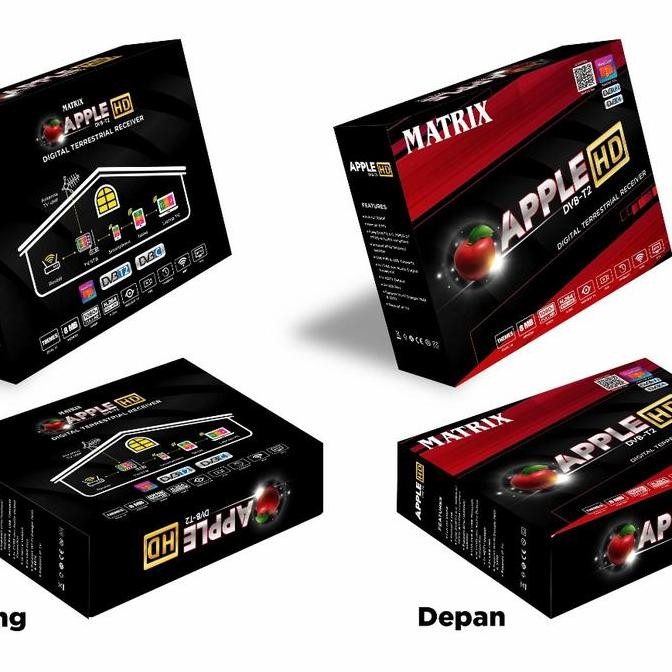Terlaris Receiver Tv Set Top Box Dvb-T2 Matrix Apple / Receiver Matrix Dvb-T2 Ready Stok