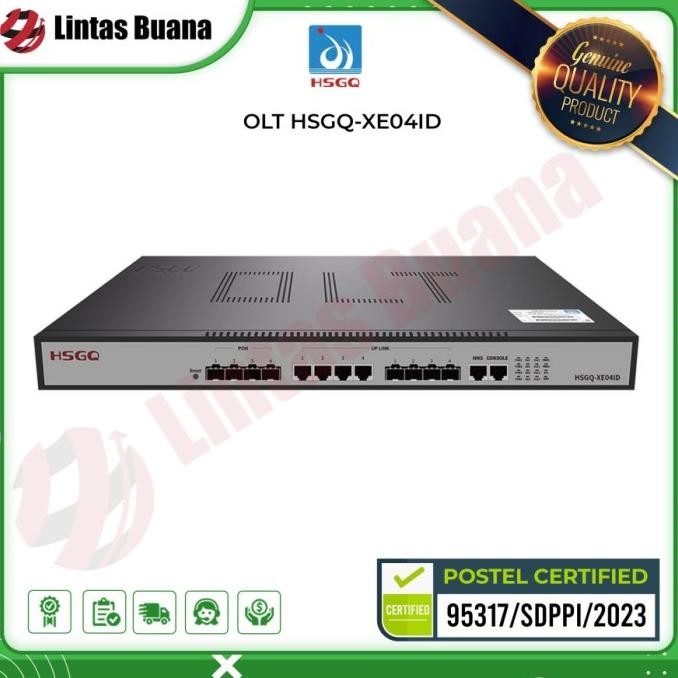 Hsgq Olt Epon 4 Pon Hsgq Xe04Id Uplink 10G Ac/Dc New Stok