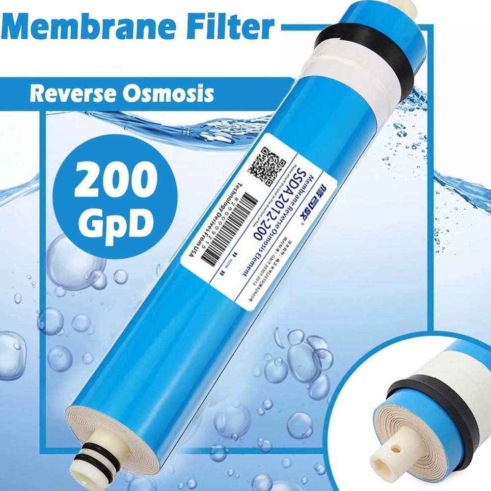 Membrane filter air ro reverse osmosis RO 200 Gpd housing refill filter membrane