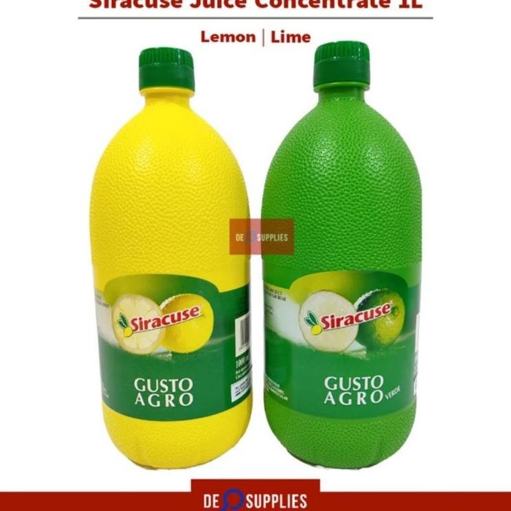 

Siracuse Lemon Lime Concentrate 1L Sari Lemon Jeruk Nipis Italy Lemon