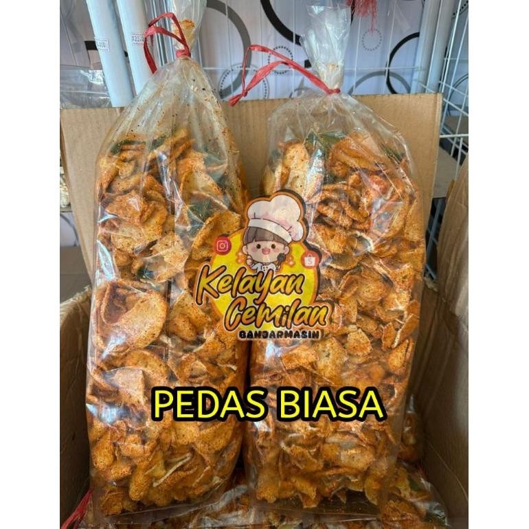 

Original 500Gram/1Kg Basreng Pipih Original Daun Jeruk | Pipih Pedas Biasa | Pipih Pedas Jeruk Purut Un-140