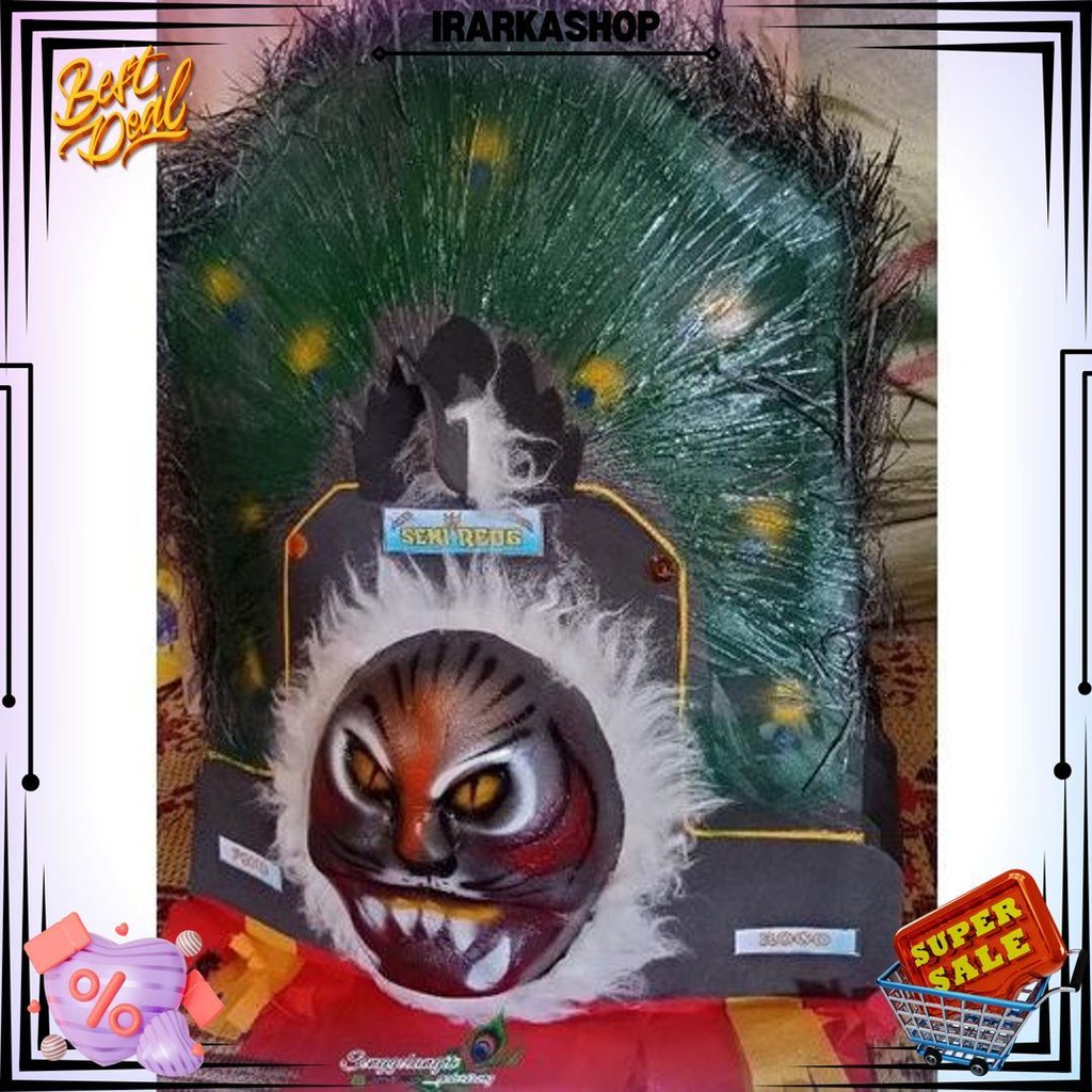 Termurah "Topeng Reog Ponorogo Asli: Reog Mini Anak Dari Bahan Spon