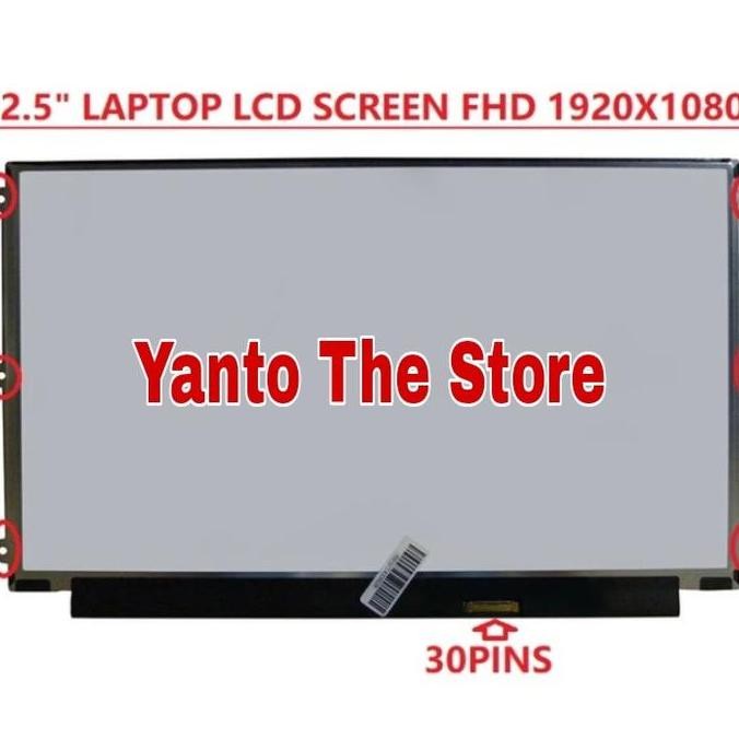 Layar Led Lcd Laptop Dell Latitude 12 E7270 Nv125Fhm-N62 Full Hd New Stok