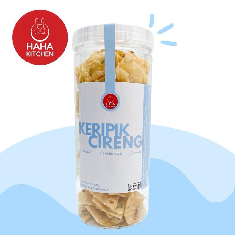 

[Toples] Keripik Cireng Haha Kitchen Cemilan Renyah Gurih Oleh Oleh Bandung