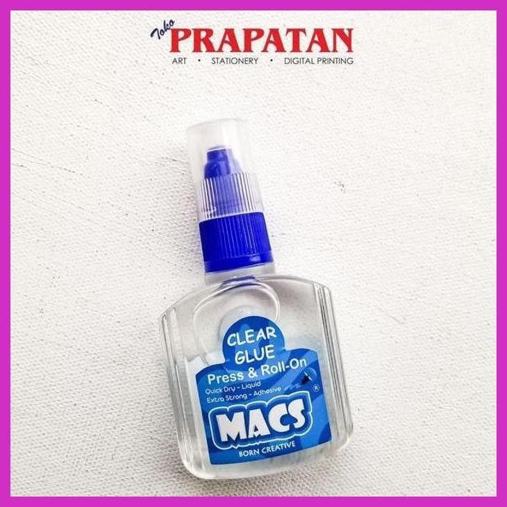 

( SEKOLAH / LUKIS ) COD MACS CLEAR GLUE PRESS & ROLL-ON 50G / LEM CAIR (SENI / MENGGAMBAR / ART / KERAJINAN ) GOOD QUALITY