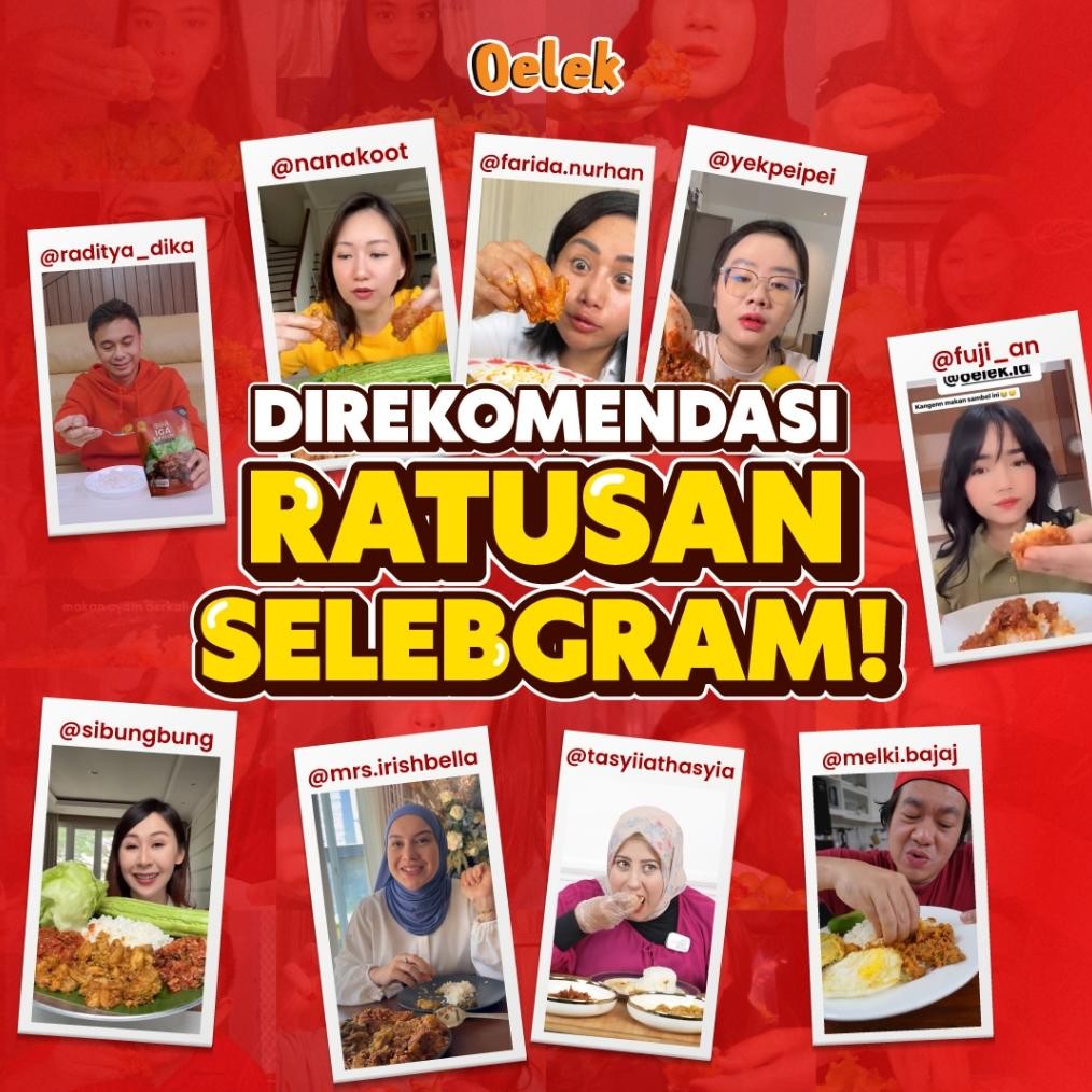 

Fue-K5X20 Oelek Paket Bertiga Besar Iga Emplok Oelek - 3 Pack 200 Gram Iga Emplok / Iga Mercon / Iga Sambal / Oseng Iga H-4