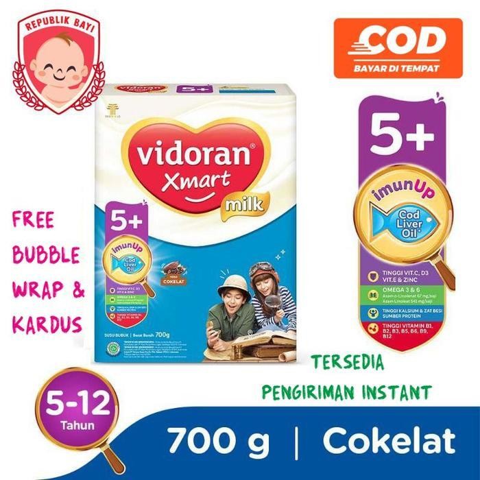 

Mb Vidoran Xmart 5+ Coklat 700Gr Susu Formula Murah Free Dus Bubble