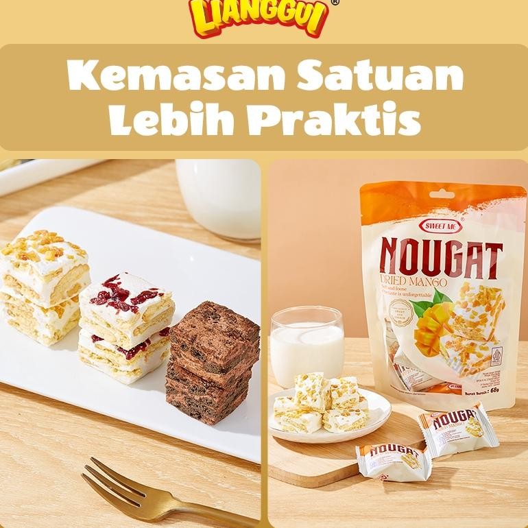

dh-68 gfd-6 Lianggui Nougat Cokelat, Cranberry, Mangga, Cemilan Halal Yang Viral. Terlaris Hemat