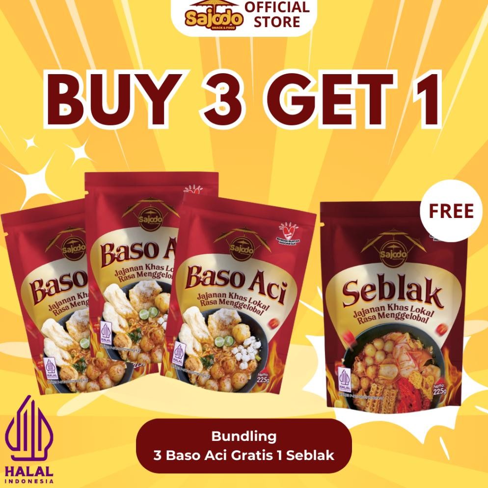 

fg-87 fbx-4 BELI 3 GRATIS 1 (Seblak, Boci,Keju Aroma, Keripik Kaca) - Sajodo Snack & Food Premium Murah