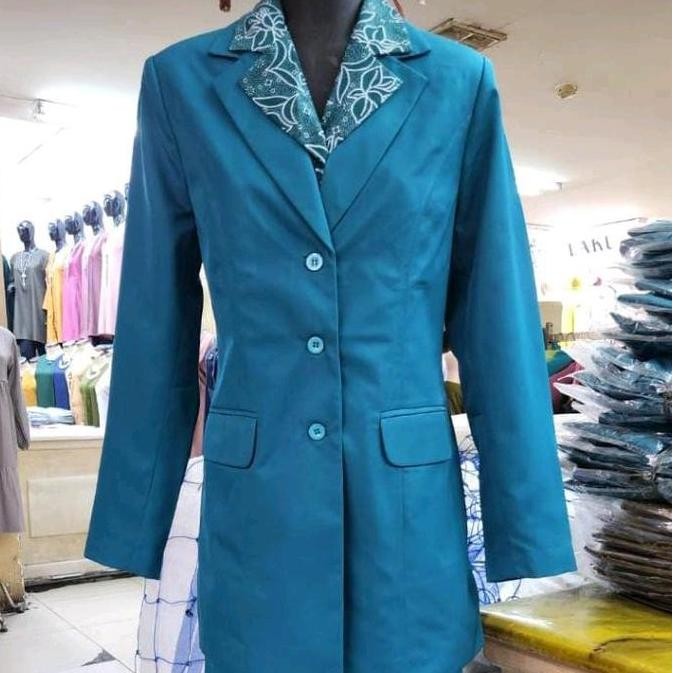 STELAN BLAZER SERAGAM PKK HIJAU TOSCA SET ROK SPAN TERBARU SETELAN