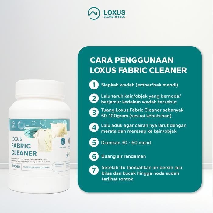 Loxus Fabric Cleaner Pembersih Noda Baju Kain Sarung Bantal