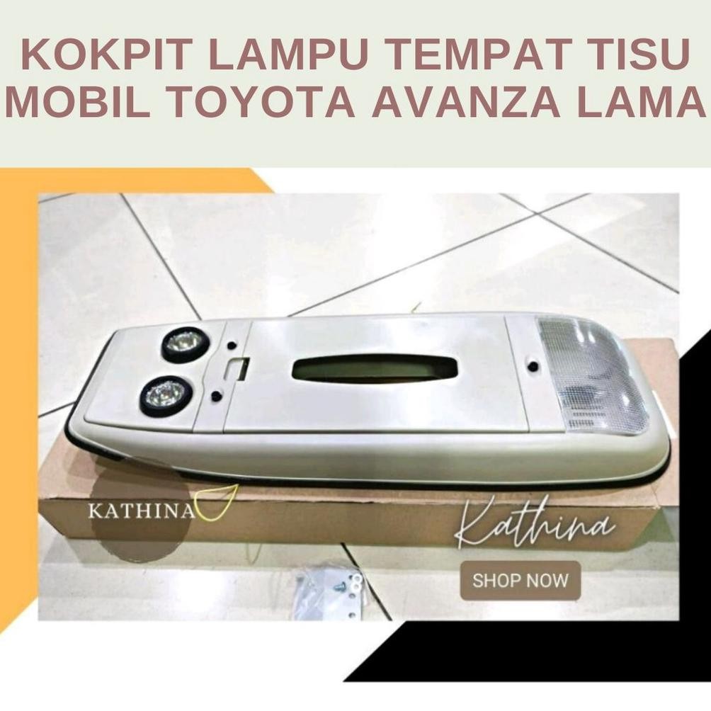 Kokpit Lampu Plafon Tempat Tisu Mobil Toyota Avanza Lama Cream
