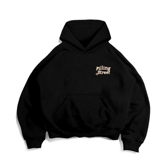 Hoodie Boxy Oversize Fillingstreet - Wrd Black Co
