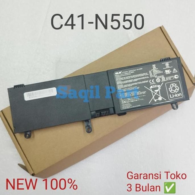 Baterai Asus Rog G550 G550J G550Jx G550Jk N550 N550Jk N550Jx C41-N550 New Stok