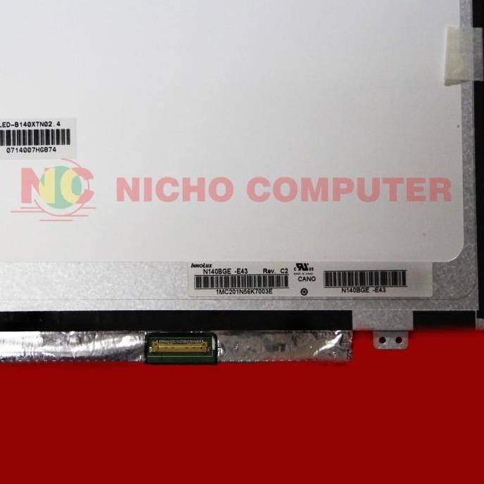 Layar Lcd Led Laptop Nt140Whm-N31 Lp140Whu Nt140Whm-N41 Ltn140At35 New Stok