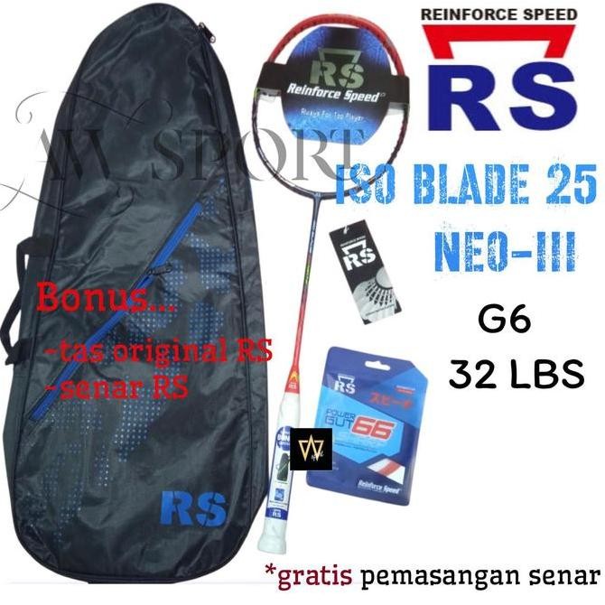monggo] Raket Badminton RS Iso Blade 25 Neo-III G6