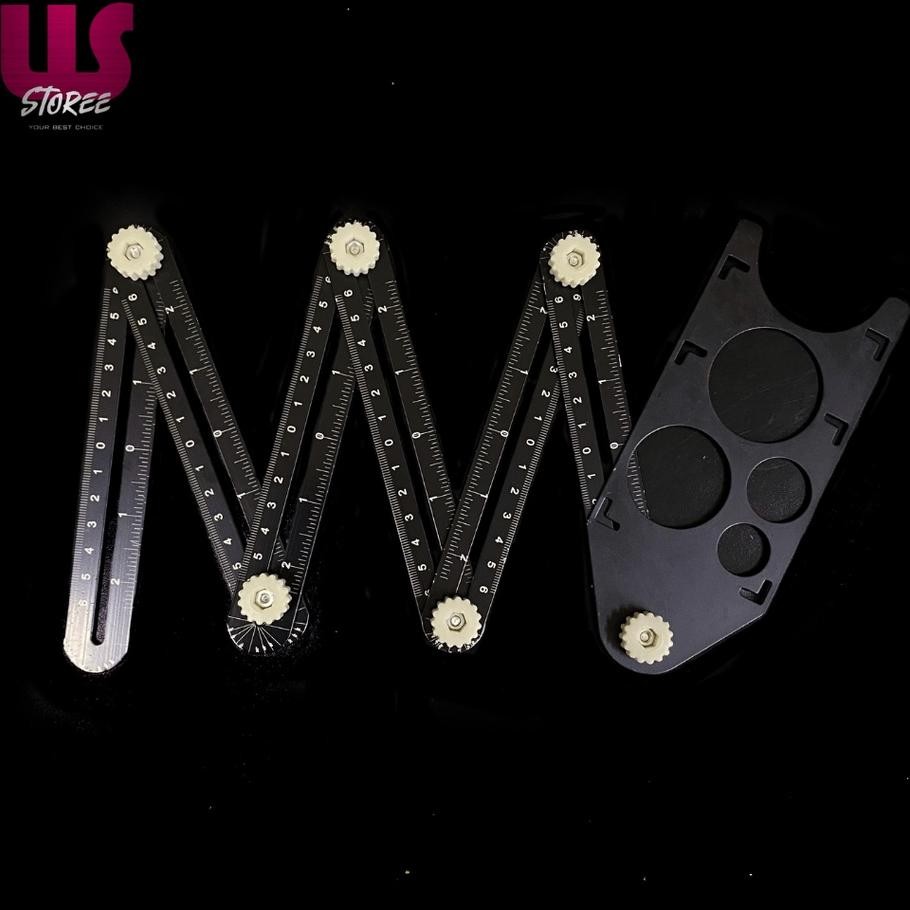 

Belter Penggaris Keramik Lipat 6 Sudut Penggaris Ubin Alat Ukur Tukang Keramik