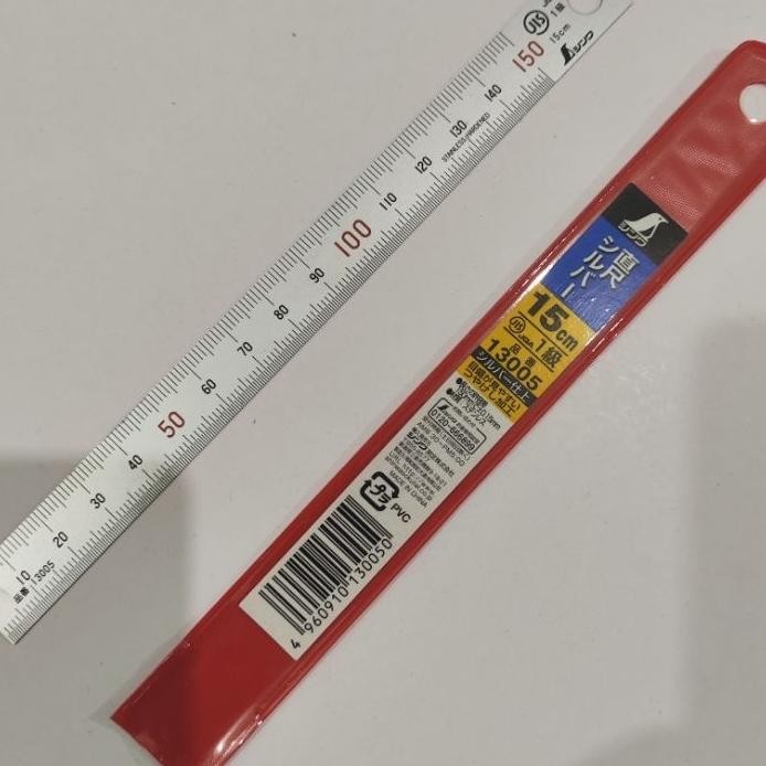 

Shinwa 13005 Penggaris Stainless Steel Lurus 15 Cm Rule Hard Chrome Jis 150Mm