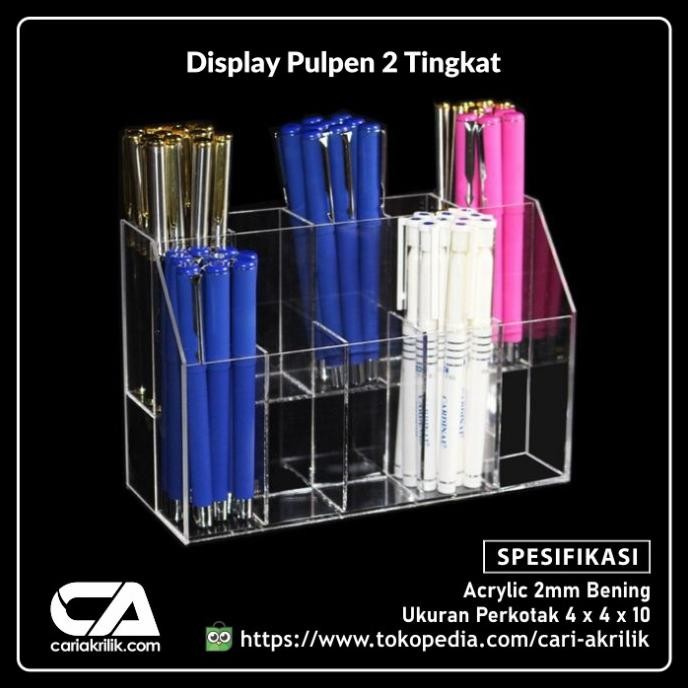 

Produk Baru!! tempat pulpen akrilik kantor / rack pulpen / display pulpen