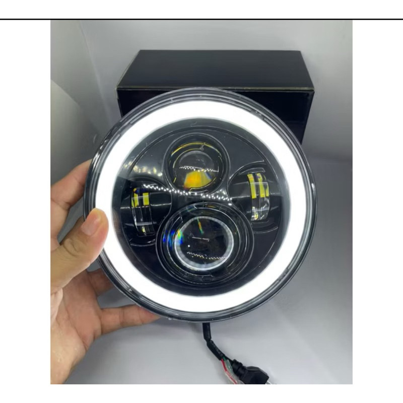 LAMPU DEPAN BULAT 7 INCH LED HEADLIGHT CUSTOM JEEP RX KING NINJA WATERPROOF