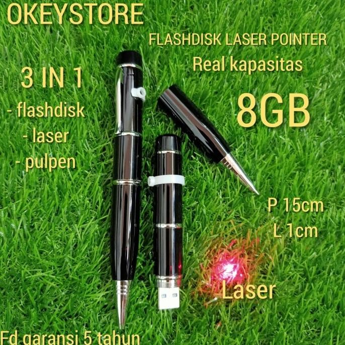 

Produk Baru!! Flashdisk pulpen laser pointer 3 in 1 8GB