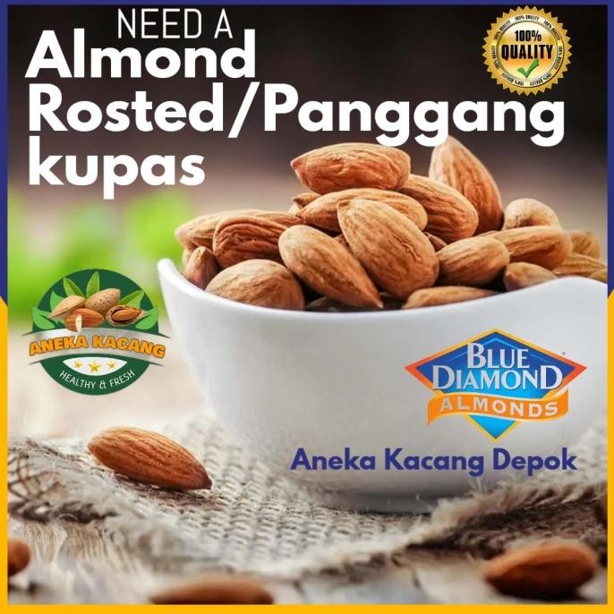 

blue diamond almond panggang 500 gr kacang almond premium roasted termurah