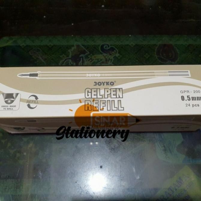 

Produk Baru!! Isi pulpen gpr 200 joyko 0.5 hitam 1pak isi 24pc