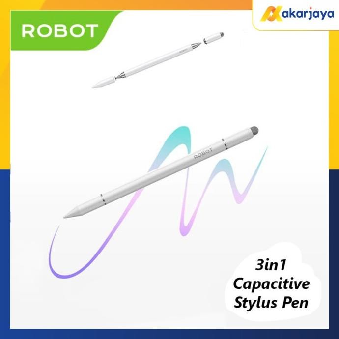 

Produk Baru!! Robot RSP03 3in1 Universal Capacitive Stylus Pen Pulpen for Android Phone iPad Tab Tablet