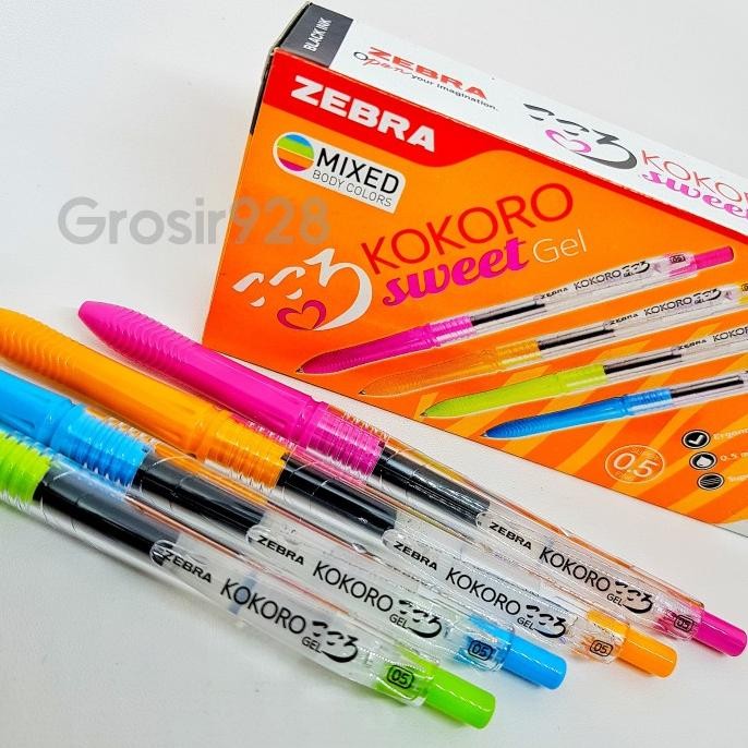 

(Per 12) Pulpen Gel / Pen Gel Zebra Kokoro Sweet Gel Stok Terbatas