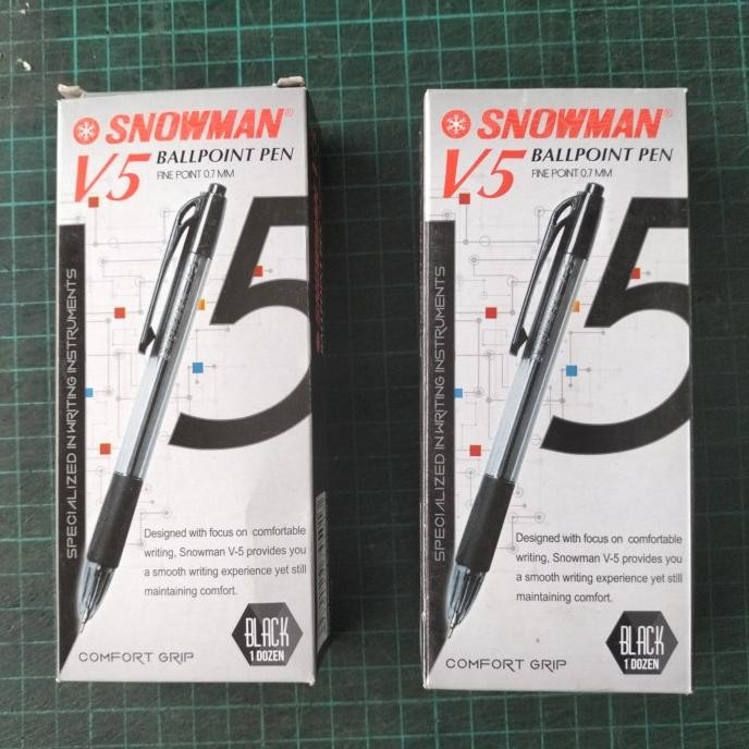 

Produk Baru!! Pulpen Snowman V5 Hitam BALLPOINT PEN FINE 0.7 MM 1 LUSIN