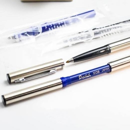 

Produk Baru!! PENTEL TR400 ROLLING WRITER BALLPOINT PEN PULPEN GEL BODI LOGAM BESI