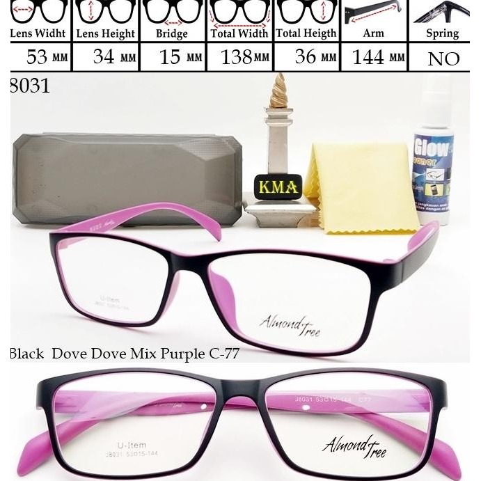 

kacamata elastis frame kacamata minus lentur premium almond tree 9 termurah