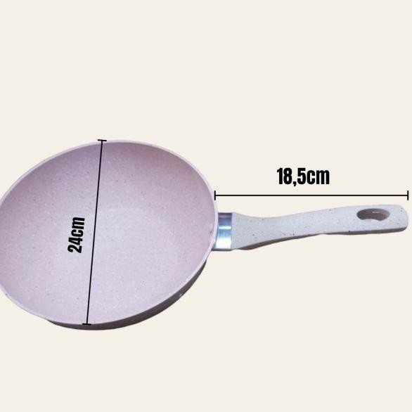 Bolde 24Cm Bee Fry Wo Granite Coating Pan Wajan Panci Uali