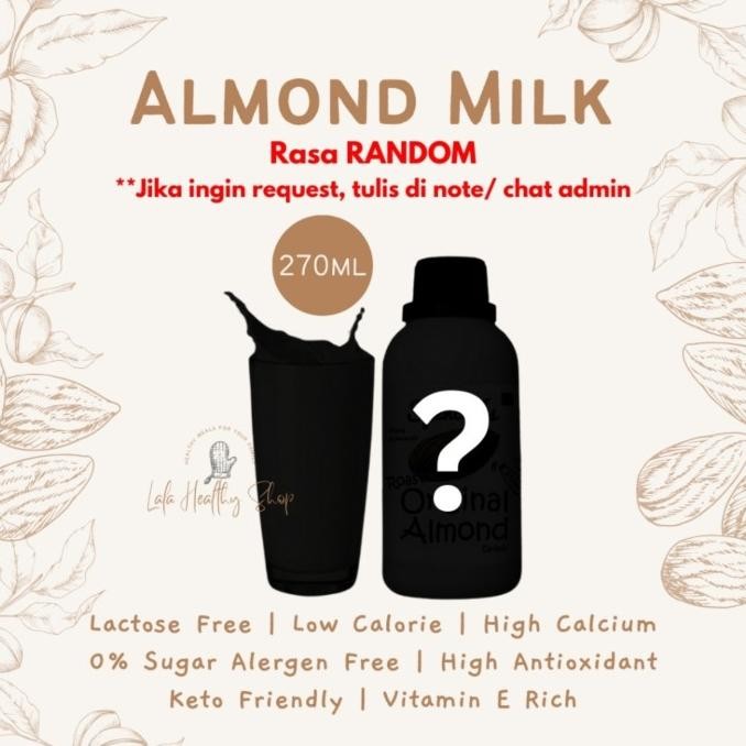 

spencer's susu almond (270ml) rasa random | original roasted / choco roasted / vanilla raw termurah