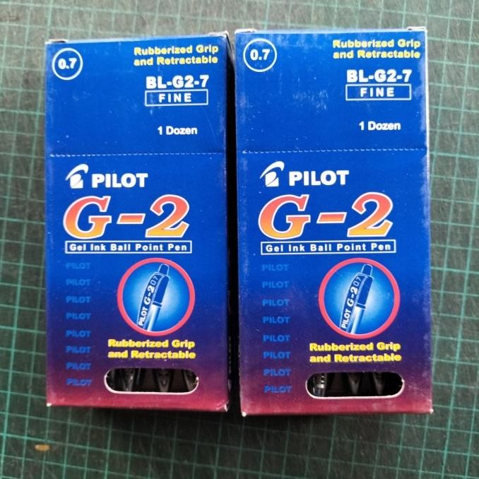 

Produk Baru!! Pulpen Pilot G-2 HITAM 0.7 GEL INK BALLPOINT 0.7mm