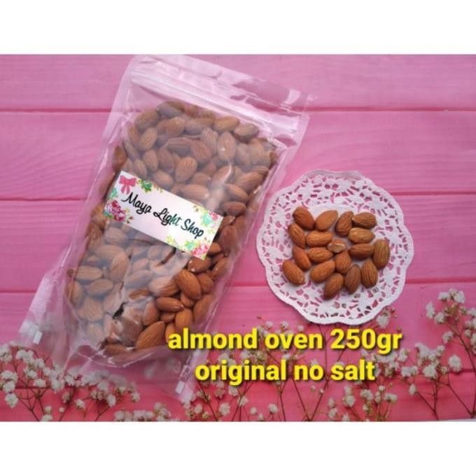 

almond oven kacang roasted badam susu almond cemilan sehat bumil busui termurah