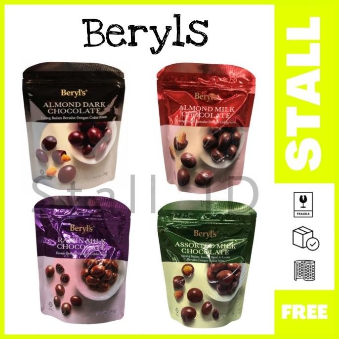 

coklat beryls 250gr almond chocolate termurah