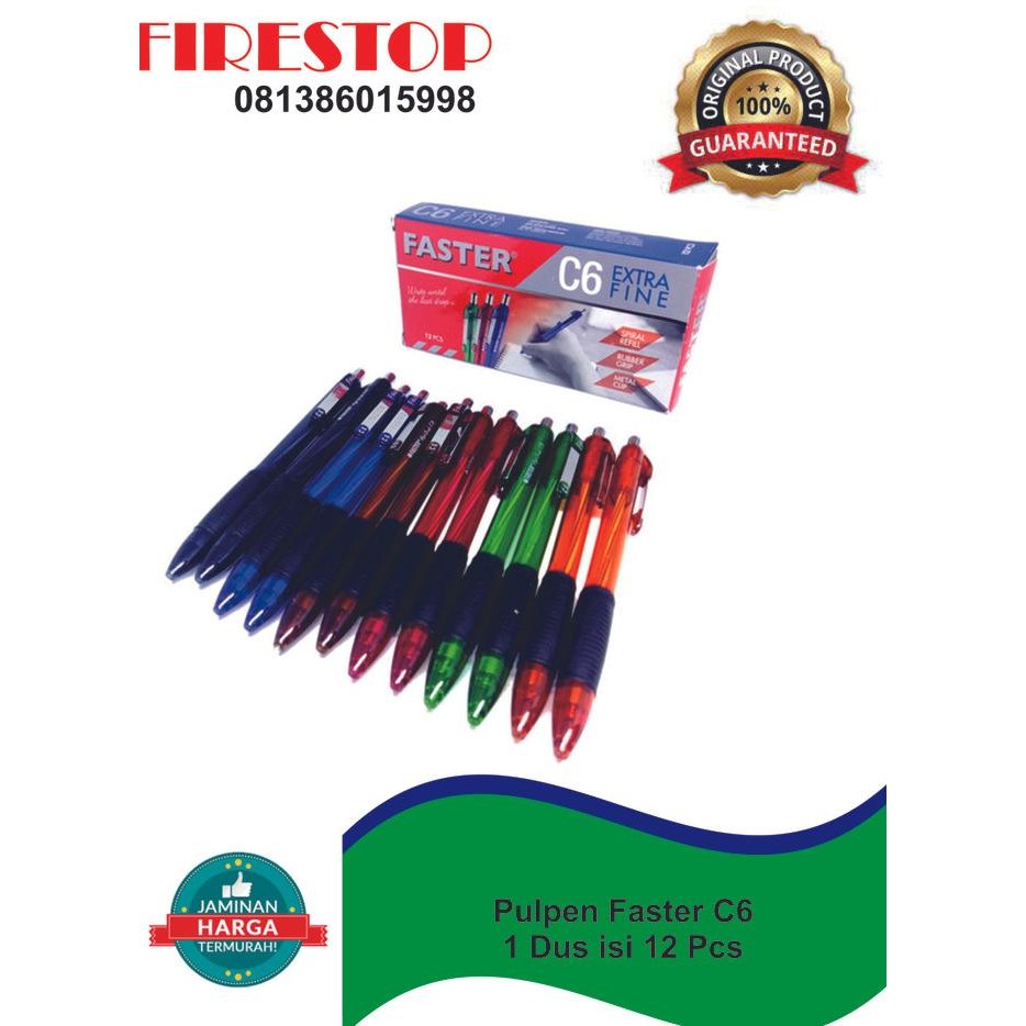 

Produk Baru!! Pulpen/Ballpoint C6 Faster Pack