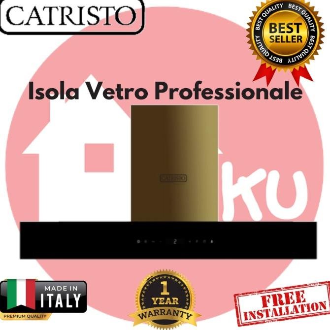 Cooker Hood Catristo Isola Vetro Professionale Island Hood