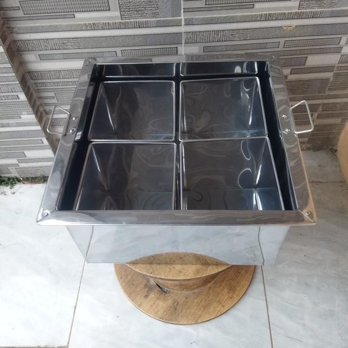 Siap Kirim Dandang odeng/panci odeng loyang kotak sekat 4/dandang shabu