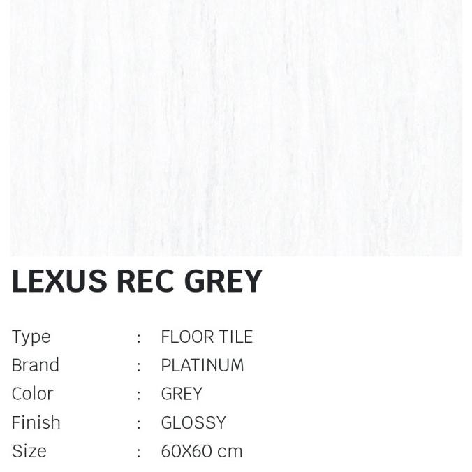 KERAMIK PLATINUM LEXUS REC GREY 60X60