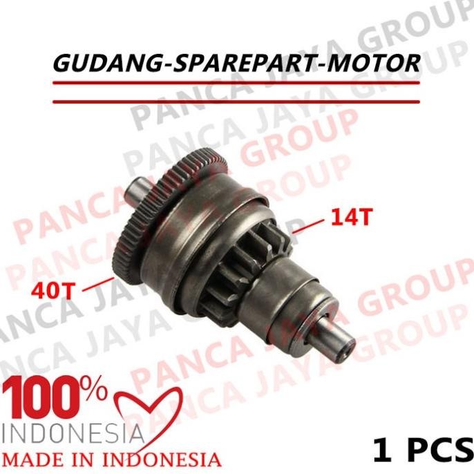 Promo ONE-WAY OTOMATIS GEAR PINION STATER STARTER PIAGGIO ZIP-LIBERTY-100 CC COD
