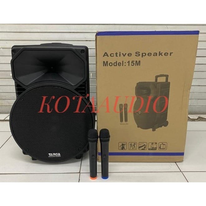 SPEAKER PORTABLE AKTIF TARGA 15M / 15 M ORIGINAL 15 INCH