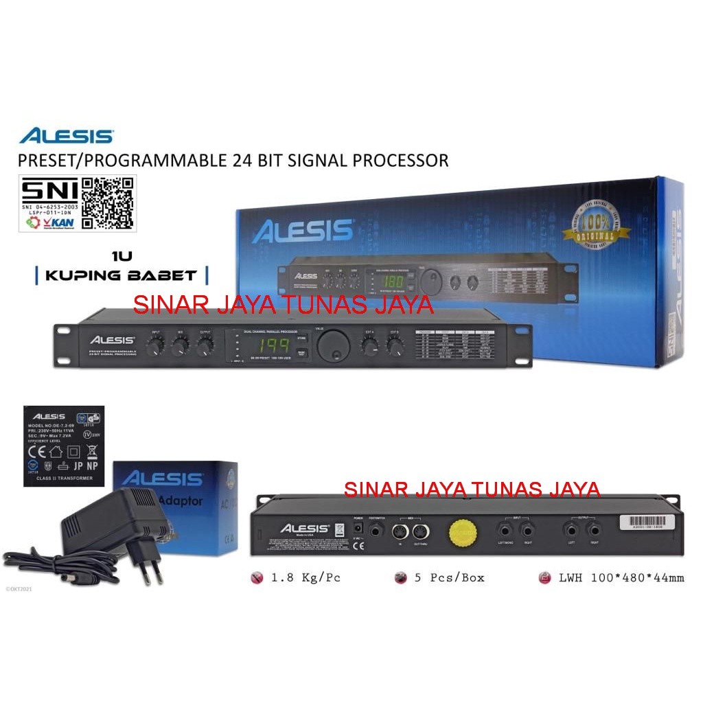 ALESIS MICROVERB 4 MADE IN USA 24 BIT KUPING BABET ORIGINAL RESMI